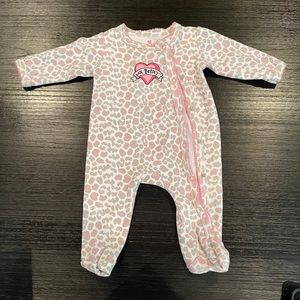 Betsey Johnson – Leopard Print Snap Button Footie